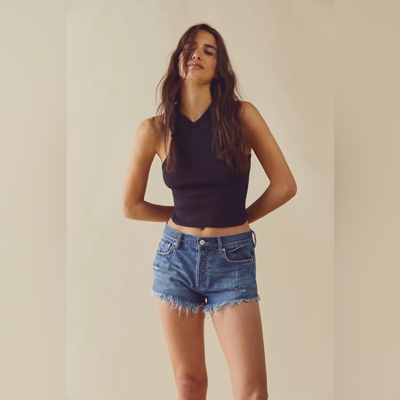 NWT Free People Loving Good Vibrations Destruc Mid Indigo - Picture 3 of 5